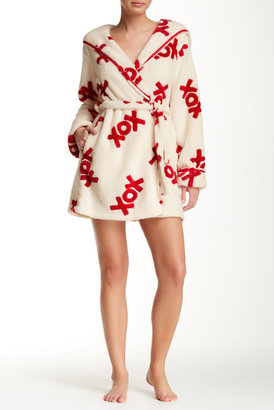Betsey Johnson Luxe Fleece XOX Robe