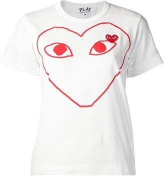 Comme des Garcons Play heart print t-shirt