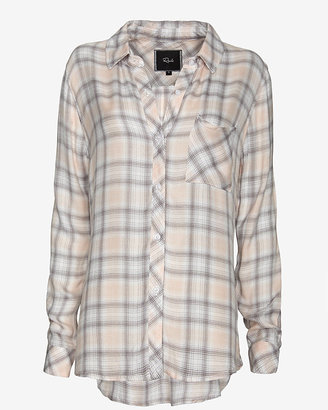 Rails Exclusive Hunter Plaid Shirt: Blush/Grey