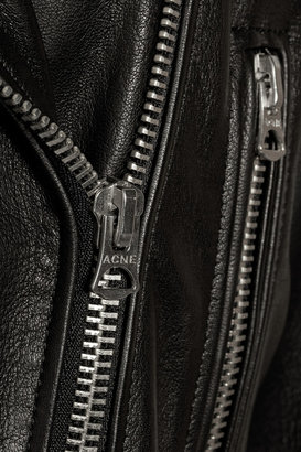 Acne Studios More oversized leather biker jacket