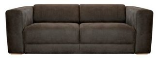 RJR.John Rocha Extra-large dark brown 'Elements' sofa with light wood feet