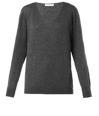 Balenciaga V-neck cashmere-knit sweater