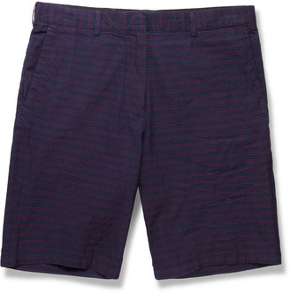 Club Monaco Striped Cotton Shorts