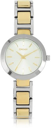 DKNY Stanhope Two Tone Link Bracelet Women's Watch