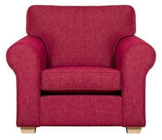 Debenhams Pink 'Aster' armchair with light wood feet