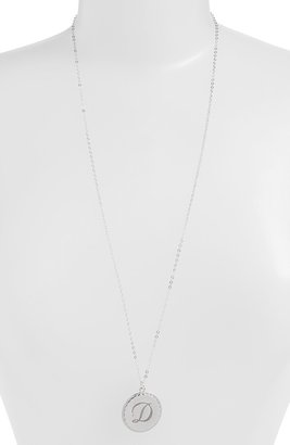 Moon and Lola 'Dalton' Long Initial Pendant Necklace