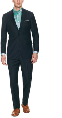 Hickey Freeman Solid Wool Suit