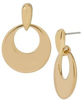 Kenneth Cole NEW YORK Sculptural Circle Drop Earrings