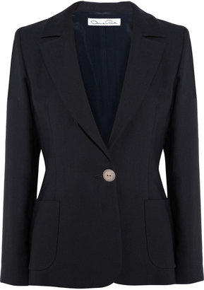 Oscar de la Renta Wool and silk-blend twill blazer