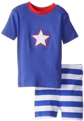 New Jammies Little Boys' Organic Pajama Short Set Stripes and Star
