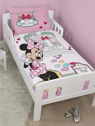 Disney Minnie Mouse Cafe Toddler Panel Duvet Set