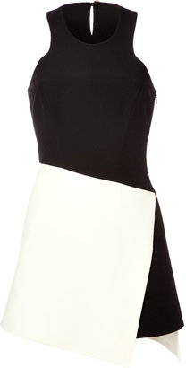 Fausto Puglisi Two-Tone Dress in Ivory/Black