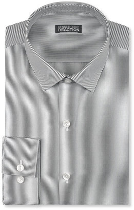 Kenneth Cole Reaction Grey Stripe Dress Shirt