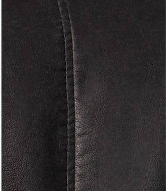 Express (Minus The) Leather Double Peplum Moto Jacket
