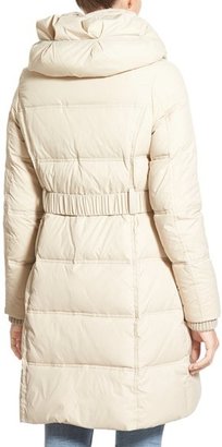 DKNY 'Faith' Front Insert Pillow Collar Quilted Coat (Online Only)