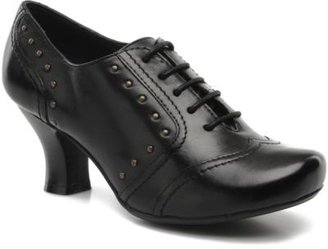 Hush Puppies Women's Edith Rounded Toe Lace-Up Shoes In Black - Size 3