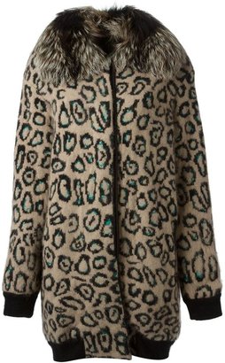 Roberto Cavalli leopard print coat