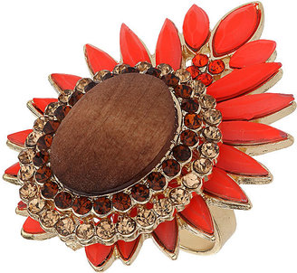 Topshop Wooden oval ring