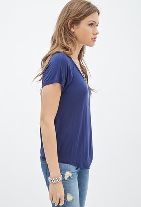 Forever 21 Contemporary  Solid Knit Top