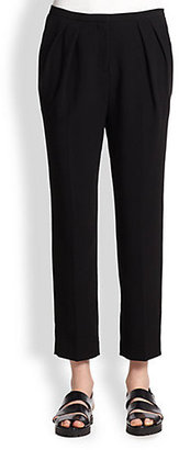 Alexander Wang Cropped Pleat-Front Pants