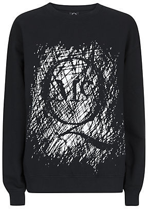 McQ Scratch Print Sweatshirt