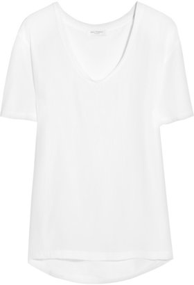 Equipment Cameron washed-silk top