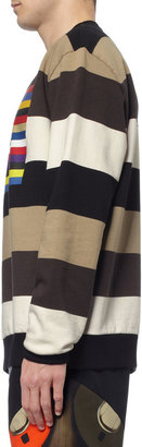 Givenchy Striped Flag-Print Sweatshirt