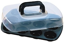 Kaiser 12-Cup Muffin Pan with Bake & Take Cover