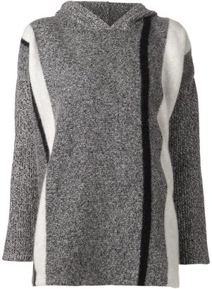 Alexander Wang T BY striped hooded sweater