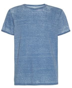 New Look Blue Crew Neck Burnout T-Shirt