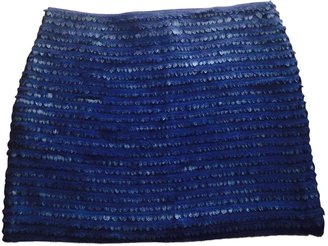ZARA Blue Polyester Skirt