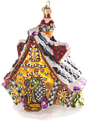Mackenzie Childs MacKenzie-Childs Gingerbread House Glass Ornament