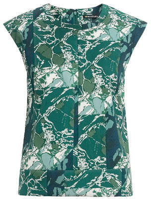 Whistles Marble Print Top