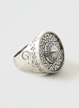 Topman Oversized Engraved Ring*