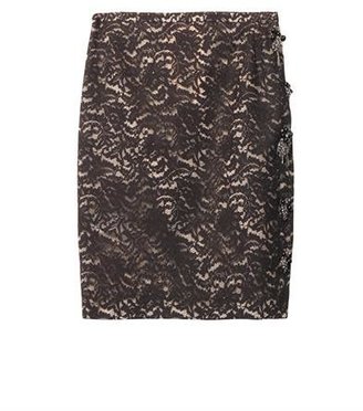 No.21 Lace embellished skirt