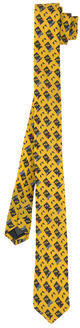 Fendi silk tie - yellow