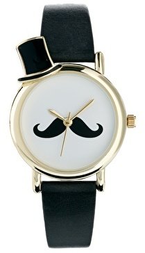 ASOS Tilting Top Hat Moustache Watch