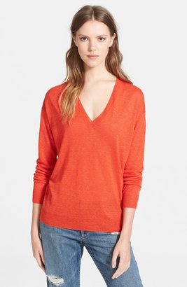 Theory 'Trulinda' Linen & Wool Sweater