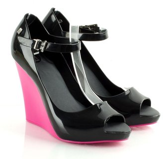 Melissa Pink Prism Women’s Colour Block Wedge Shoe