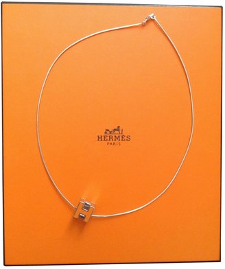 Hermes Orange Metal Necklace