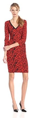 Plenty by Tracy Reese Dresses Women's Nicole 3/4 Sleeve Fitted Dress