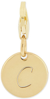 Anna Lou Gold plated small c disk charm