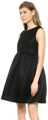 Lisa Perry Perforated Pintuck Dress