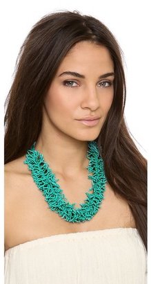 Kenneth Jay Lane Beaded Coral Necklace