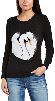 Sugarhill Boutique Women's Swan Sweater Animal Print Long Sleeve Jumper
