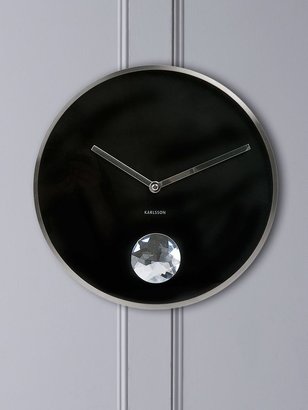 Present Time Diamante pendulum clock