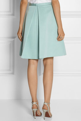 Tibi Katia cotton and silk-blend faille skirt
