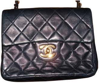 Chanel Blue Leather Handbag Timeless