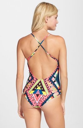 Mara Hoffman Lattice Detail One-Piece Swimsuit