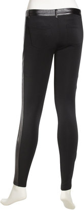 Romeo & Juliet Couture Faux Leather Skinny Ponte Pants